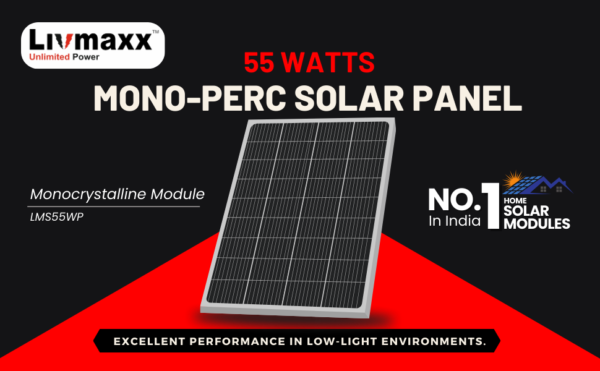 55W 12V MONO-PERC Solar Panel - Image 2