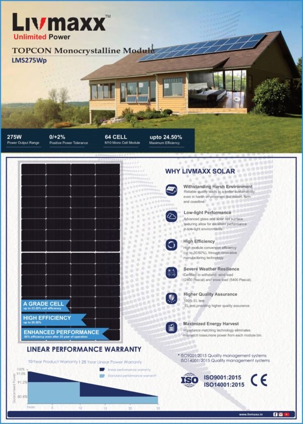 275W TOPCON 12V Solar Panel - Image 4